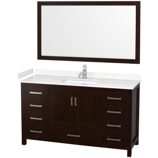 A thumbnail of the Wyndham Collection WCS141460S-VCA-M58 Espresso / Carrara Cultured Marble Top / Brushed Chrome Hardware