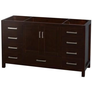 A thumbnail of the Wyndham Collection WC-1414-60-SGL-UM-VAN Espresso / Brushed Chrome Hardware