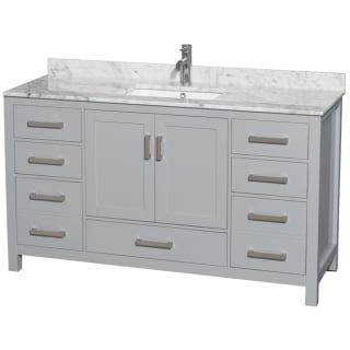 A thumbnail of the Wyndham Collection WCS141460SUNSMXX Gray / White Carrara Marble Top