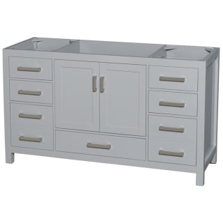 A thumbnail of the Wyndham Collection WC-1414-60-SGL-UM-VAN Gray / Brushed Chrome Hardware