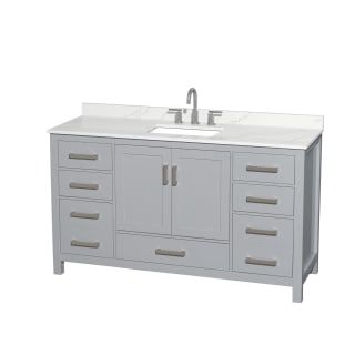 A thumbnail of the Wyndham Collection WCS141460S-QTZ-US3MXX Gray / Giotto Quartz Top / Brushed Chrome Hardware