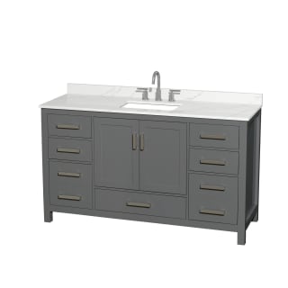 A thumbnail of the Wyndham Collection WCS141460S-QTZ-US3MXX Dark Gray / Giotto Quartz Top / Brushed Chrome Hardware