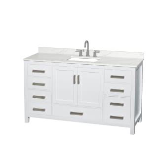 A thumbnail of the Wyndham Collection WCS141460S-QTZ-US3MXX White / Giotto Quartz Top / Brushed Chrome Hardware