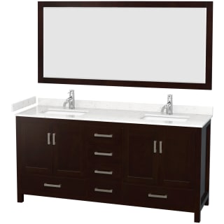 A thumbnail of the Wyndham Collection WCS141472D-VCA-M70 Espresso / Carrara Cultured Marble Top / Brushed Chrome Hardware