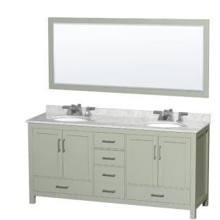 A thumbnail of the Wyndham Collection WCS141472DUNOM70 Light Green / Brushed Nickel Hardware