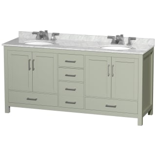 A thumbnail of the Wyndham Collection WCS141472DUNOMXX Light Green / Brushed Nickel Hardware