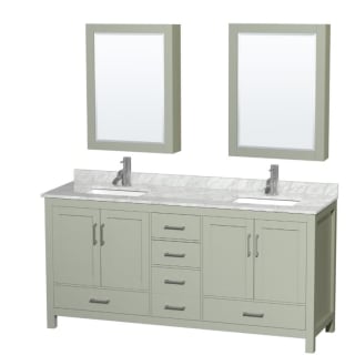 A thumbnail of the Wyndham Collection WCS141472DUNSMED Light Green / Brushed Nickel Hardware