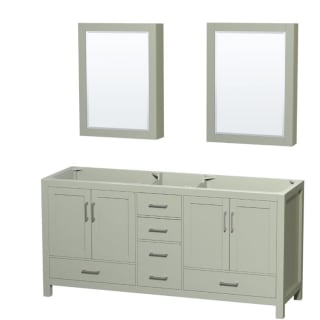 A thumbnail of the Wyndham Collection WCS141472DSXXMED Light Green / Brushed Nickel Hardware