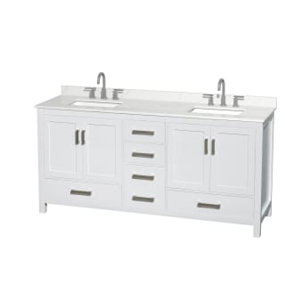 A thumbnail of the Wyndham Collection WCS141472D-QTZ-US3MXX White / Giotto Quartz Top / Brushed Chrome Hardware