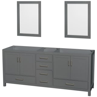 A thumbnail of the Wyndham Collection WCS141480DSXXM24 Dark Gray / Brushed Chrome Hardware