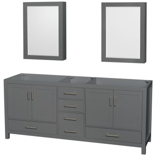 A thumbnail of the Wyndham Collection WCS141480DSXXMED Dark Gray / Brushed Chrome Hardware
