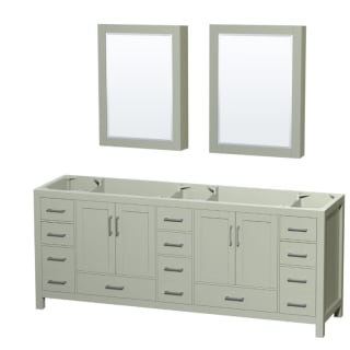 A thumbnail of the Wyndham Collection WCS141484DSXXMED Light Green / Brushed Nickel Hardware
