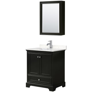 A thumbnail of the Wyndham Collection WCS202030S-VCA-MED Dark Espresso / Carrara Cultured Marble Top / Polished Chrome Hardware