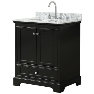 A thumbnail of the Wyndham Collection WCS202030SCMUNSMXX Dark Espresso / White Carrara Marble Top / Polished Chrome Hardware