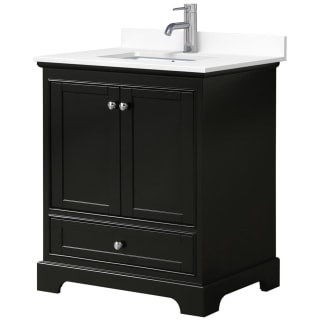 A thumbnail of the Wyndham Collection WCS202030S-VCA-MXX Dark Espresso / White Cultured Marble Top / Polished Chrome Hardware