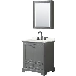 A thumbnail of the Wyndham Collection WCS202030S-QTZ-US3MED Dark Gray / Giotto Quartz Top / Matte Black Hardware