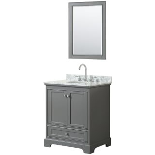A thumbnail of the Wyndham Collection WCS202030SCMUNOM24 Dark Gray / White Carrara Marble Top / Polished Chrome Hardware