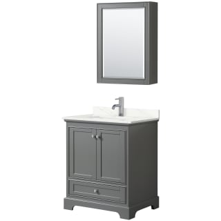 A thumbnail of the Wyndham Collection WCS202030S-QTZ-UNSMED Dark Gray / Giotto Quartz Top / Polished Chrome Hardware