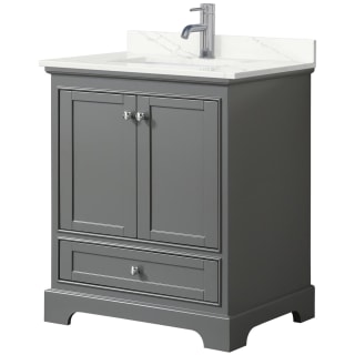 A thumbnail of the Wyndham Collection WCS202030S-QTZ-UNSMXX Dark Gray / Giotto Quartz Top / Polished Chrome Hardware