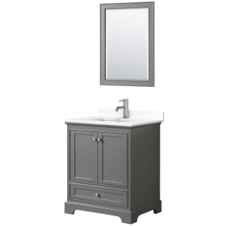A thumbnail of the Wyndham Collection WCS202030S-VCA-M24 Dark Gray / White Cultured Marble Top / Polished Chrome Hardware