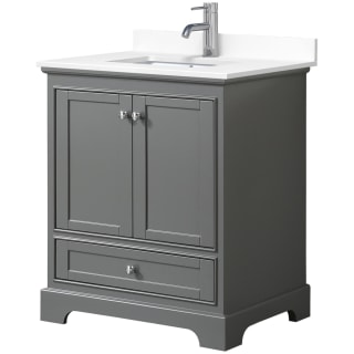 A thumbnail of the Wyndham Collection WCS202030S-VCA-MXX Dark Gray / White Cultured Marble Top / Polished Chrome Hardware