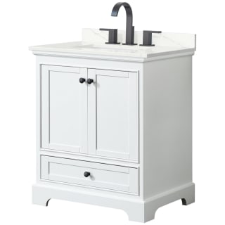 A thumbnail of the Wyndham Collection WCS202030S-QTZ-US3MXX White / Giotto Quartz Top / Matte Black Hardware