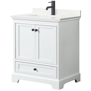 A thumbnail of the Wyndham Collection WCS202030S-QTZ-UNSMXX White / White Quartz Top / Matte Black Hardware