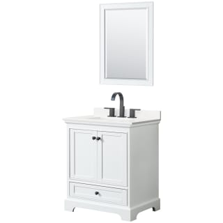 A thumbnail of the Wyndham Collection WCS202030S-QTZ-US3M24 White / White Quartz Top / Matte Black Hardware