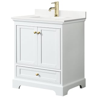 A thumbnail of the Wyndham Collection WCS202030S-QTZ-UNSMXX White / White Quartz Top / Brushed Gold Hardware