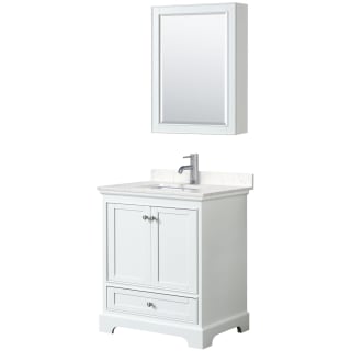 A thumbnail of the Wyndham Collection WCS202030S-VCA-MED White / Carrara Cultured Marble Top / Polished Chrome Hardware