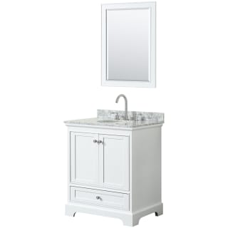 A thumbnail of the Wyndham Collection WCS202030SCMUNOM24 White / White Carrara Marble Top / Polished Chrome Hardware