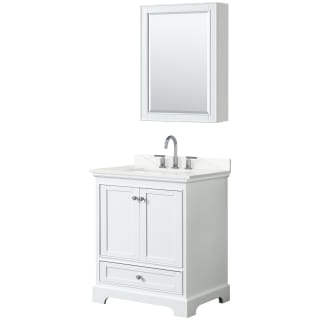 A thumbnail of the Wyndham Collection WCS202030S-QTZ-US3MED White / Giotto Quartz Top / Polished Chrome Hardware