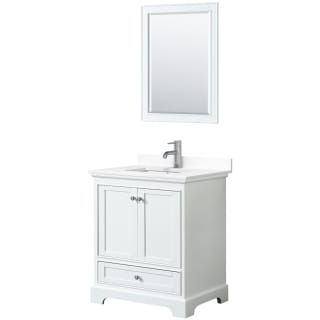 A thumbnail of the Wyndham Collection WCS202030S-VCA-M24 White / White Cultured Marble Top / Polished Chrome Hardware