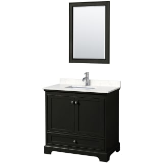 A thumbnail of the Wyndham Collection WCS202036S-VCA-M24 Dark Espresso / Carrara Cultured Marble Top / Polished Chrome Hardware