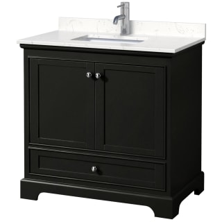 A thumbnail of the Wyndham Collection WCS202036S-VCA-MXX Dark Espresso / Carrara Cultured Marble Top / Polished Chrome Hardware
