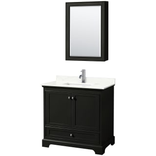 A thumbnail of the Wyndham Collection WCS202036S-QTZ-UNSMED Dark Espresso / Giotto Quartz Top / Polished Chrome Hardware