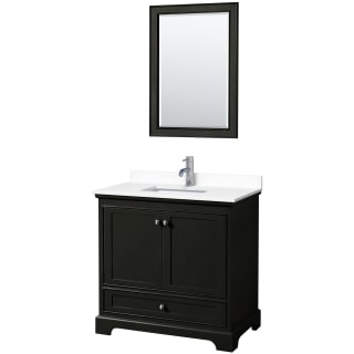 A thumbnail of the Wyndham Collection WCS202036S-VCA-M24 Dark Espresso / White Cultured Marble Top / Polished Chrome Hardware