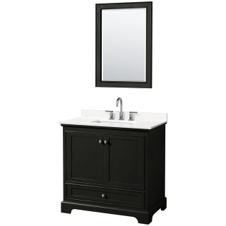 A thumbnail of the Wyndham Collection WCS202036S-QTZ-US3M24 Dark Espresso / White Quartz Top / Polished Chrome Hardware