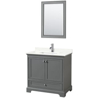 A thumbnail of the Wyndham Collection WCS202036S-QTZ-UNSM24 Dark Gray / Giotto Quartz Top / Polished Chrome Hardware
