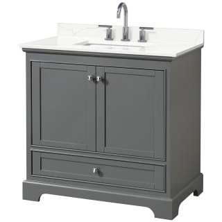 A thumbnail of the Wyndham Collection WCS202036S-QTZ-US3MXX Dark Gray / Giotto Quartz Top / Polished Chrome Hardware