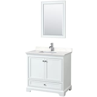 A thumbnail of the Wyndham Collection WCS202036S-VCA-M24 White / Carrara Cultured Marble Top / Polished Chrome Hardware