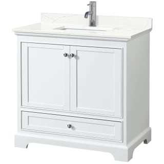 A thumbnail of the Wyndham Collection WCS202036S-QTZ-UNSMXX White / Giotto Quartz Top / Polished Chrome Hardware