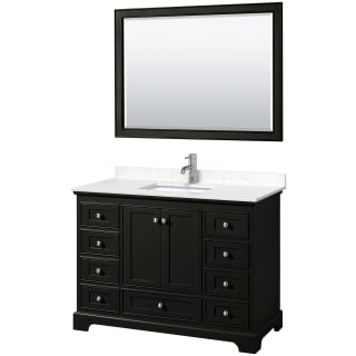 A thumbnail of the Wyndham Collection WCS202048S-VCA-M46 Dark Espresso / Carrara Cultured Marble Top / Polished Chrome Hardware
