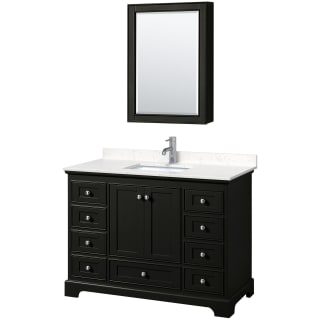 A thumbnail of the Wyndham Collection WCS202048S-VCA-MED Dark Espresso / Carrara Cultured Marble Top / Polished Chrome Hardware