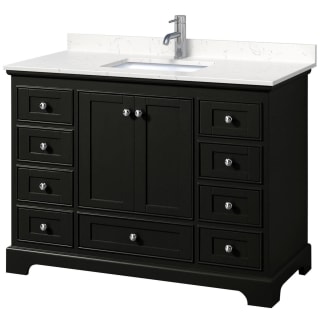 A thumbnail of the Wyndham Collection WCS202048S-VCA-MXX Dark Espresso / Carrara Cultured Marble Top / Polished Chrome Hardware