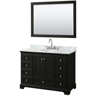 A thumbnail of the Wyndham Collection WCS202048SCMUNOM46 Dark Espresso / White Carrara Marble Top / Polished Chrome Hardware