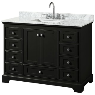 A thumbnail of the Wyndham Collection WCS202048SCMUNSMXX Dark Espresso / White Carrara Marble Top / Polished Chrome Hardware