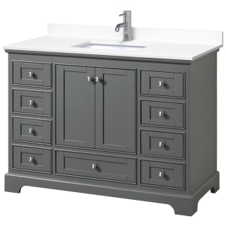A thumbnail of the Wyndham Collection WCS202048S-VCA-MXX Dark Gray / White Cultured Marble Top / Polished Chrome Hardware