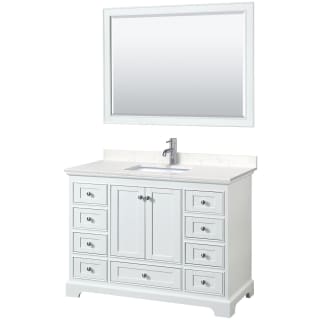 A thumbnail of the Wyndham Collection WCS202048S-VCA-M46 White / Carrara Cultured Marble Top / Polished Chrome Hardware