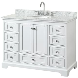 A thumbnail of the Wyndham Collection WCS202048SCMUNOMXX White / White Carrara Marble Top / Polished Chrome Hardware